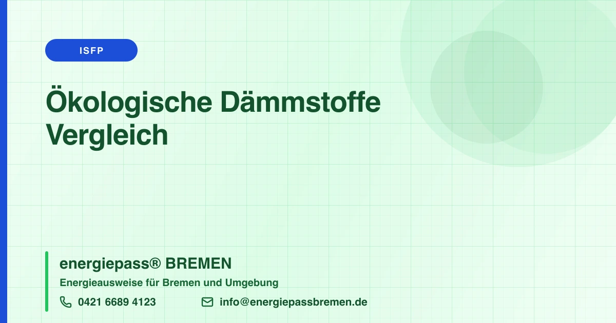 Ökologische Dämmstoffe im Vergleich: Nachhaltig dämmen in Bremen