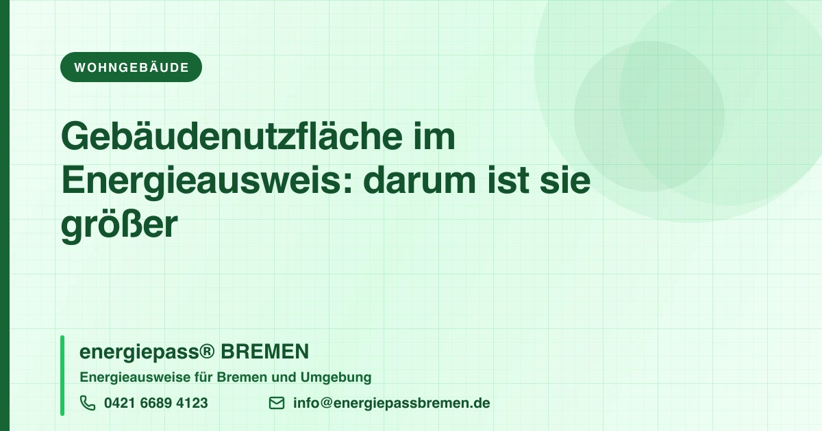 Gebäudenutzfläche vs. Wohnfläche im Energieausweis: Was ist der Unterschied?