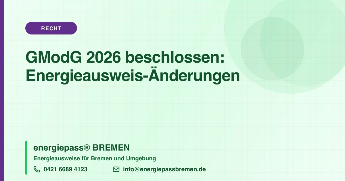 GModG beschlossen: Was das neue Gesetz für Hauseigentümer in Bremen bedeutet