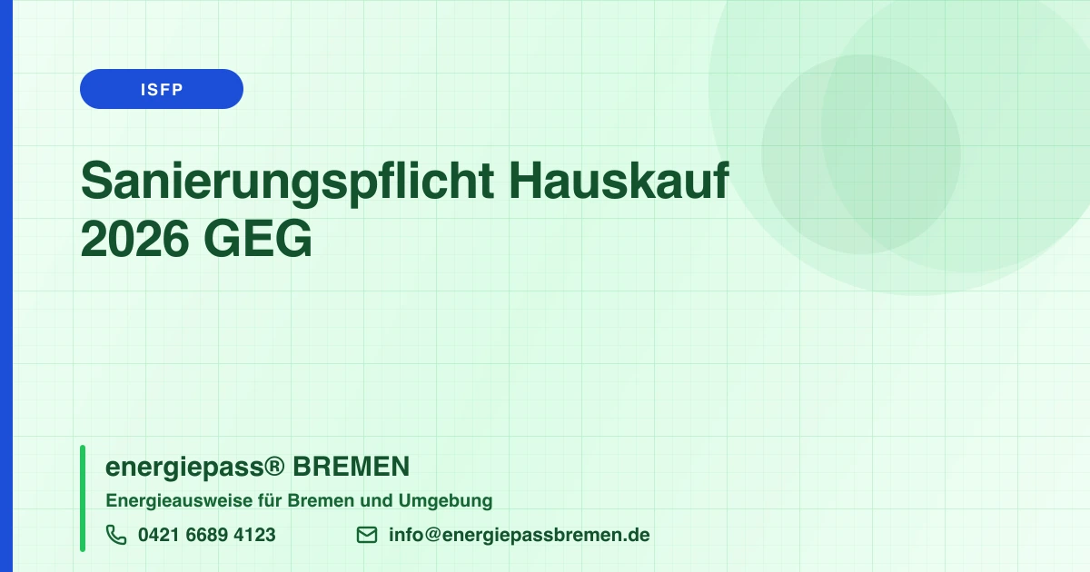 Sanierungspflicht beim Hauskauf: Was das GEG von Ihnen verlangt