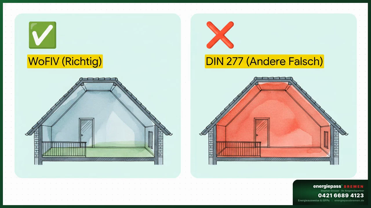 Häufige Fehler bei der Wohnflächenberechnung für den Energieausweis